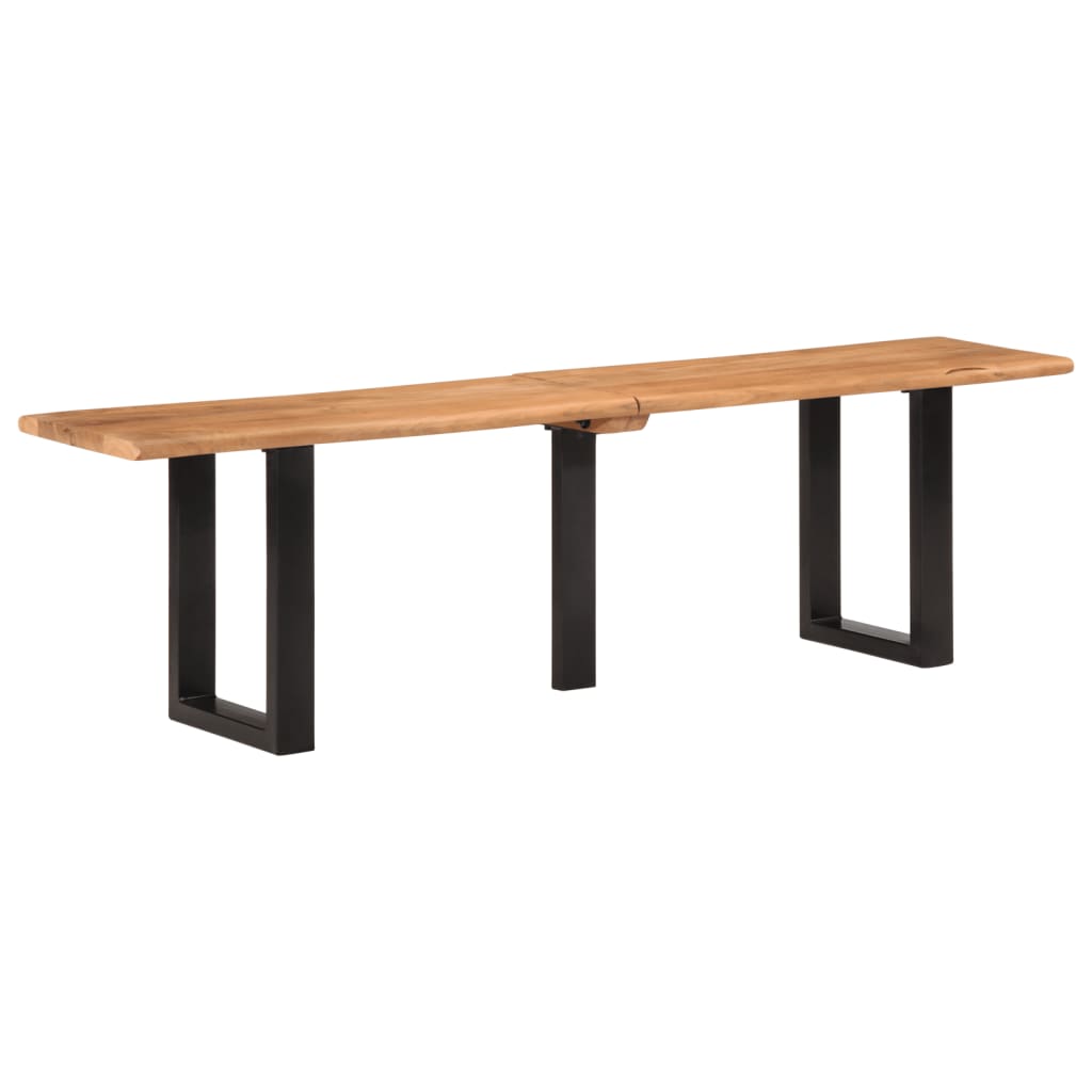 Bench Solid Wood Acacia And Steel