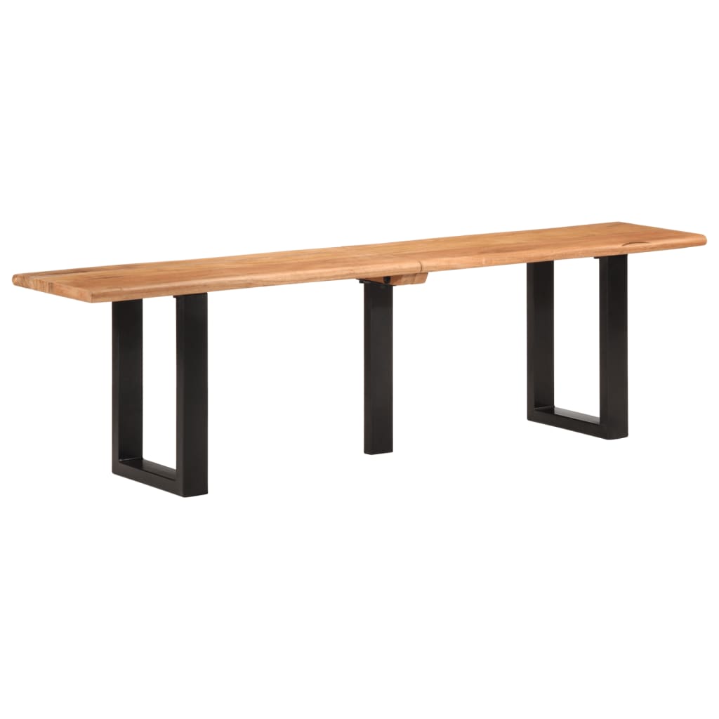 Bench Solid Wood Acacia And Steel
