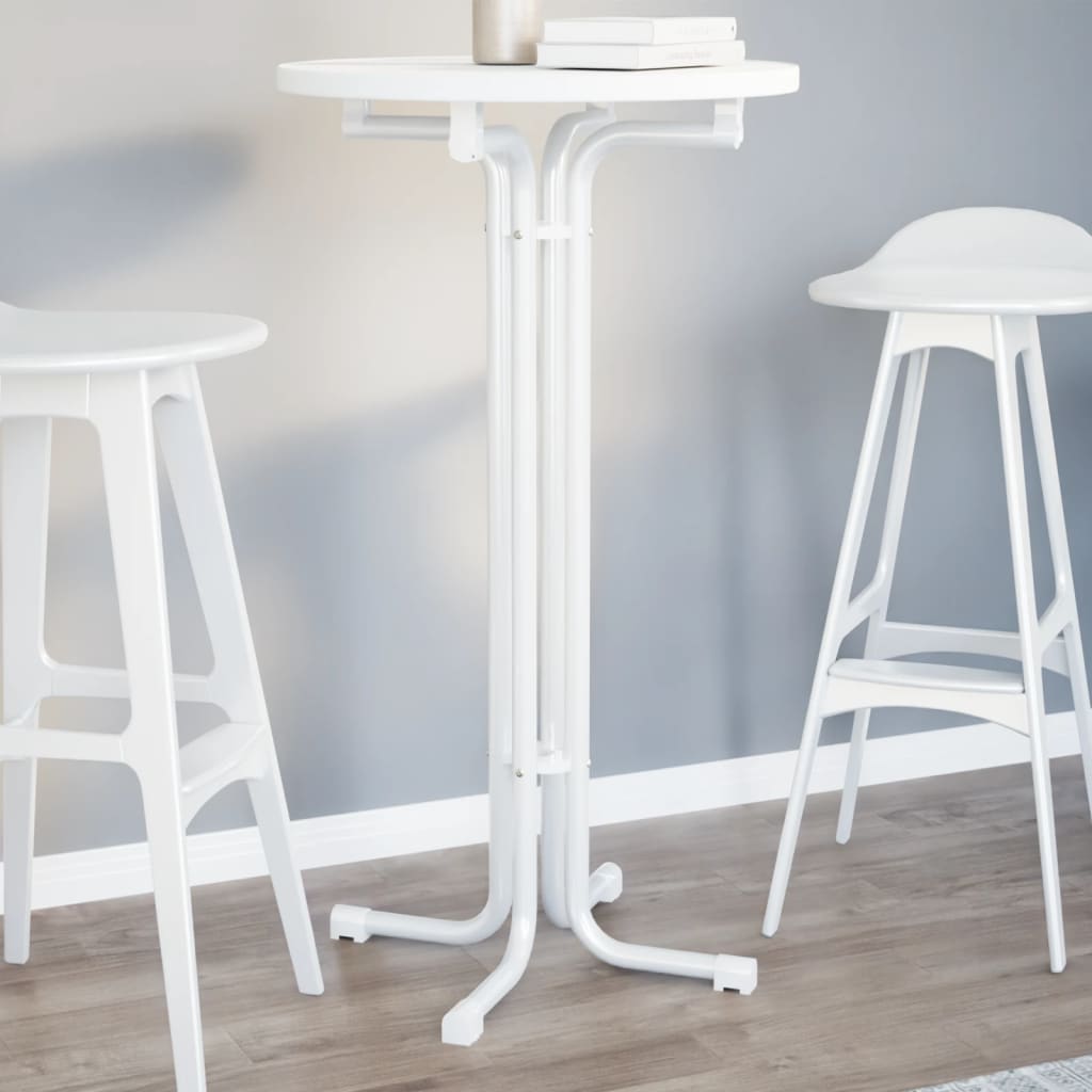 Bar Table Ø Engineered Wood And Steel