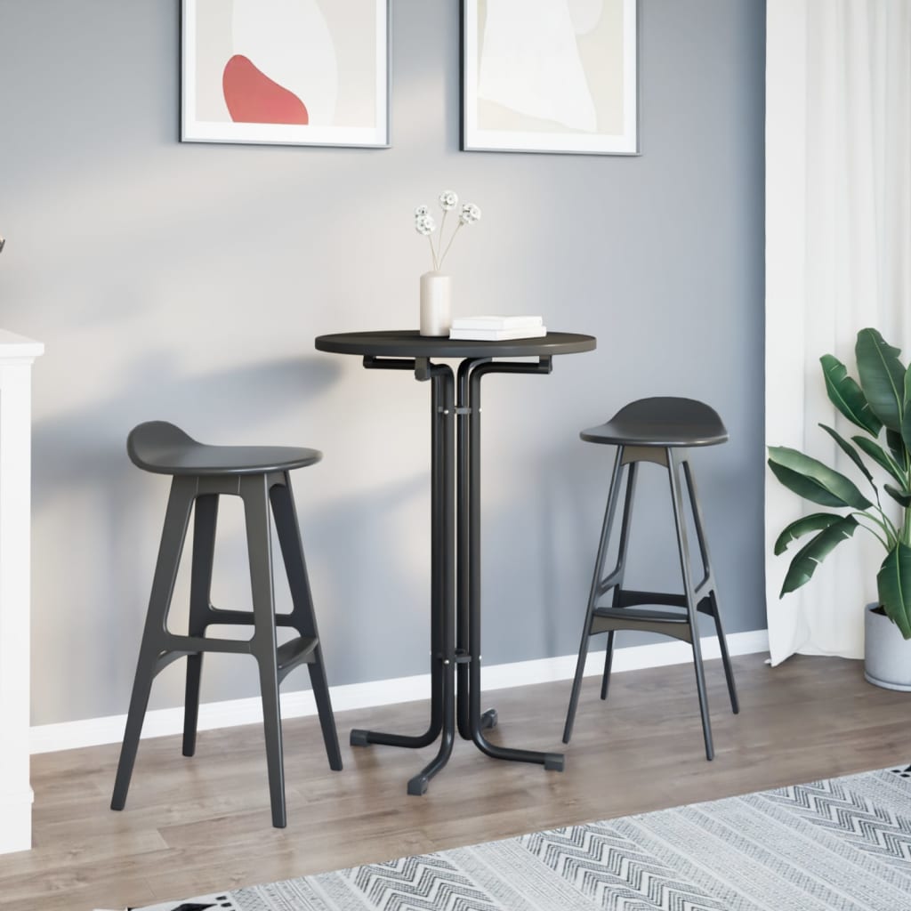 Bar Table Ø Engineered Wood And Steel