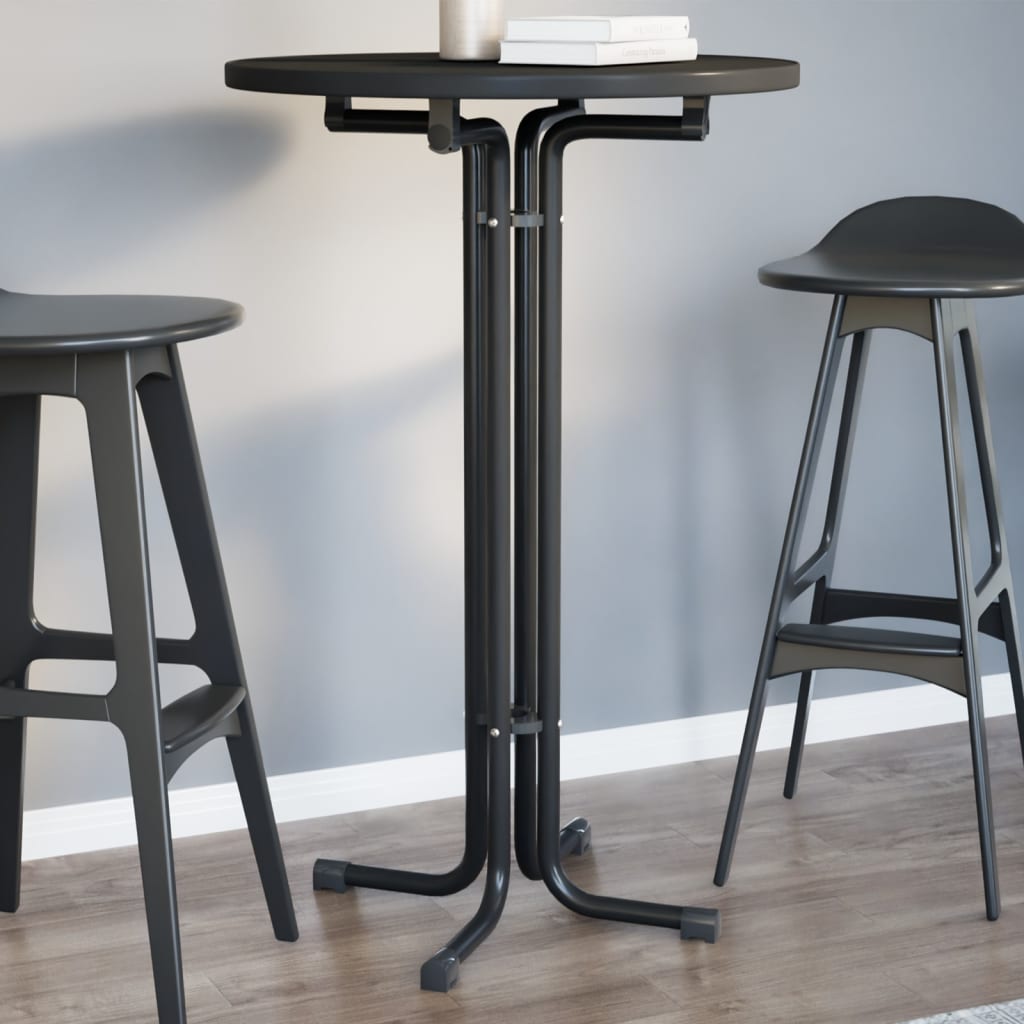 Bar Table Ø Engineered Wood And Steel