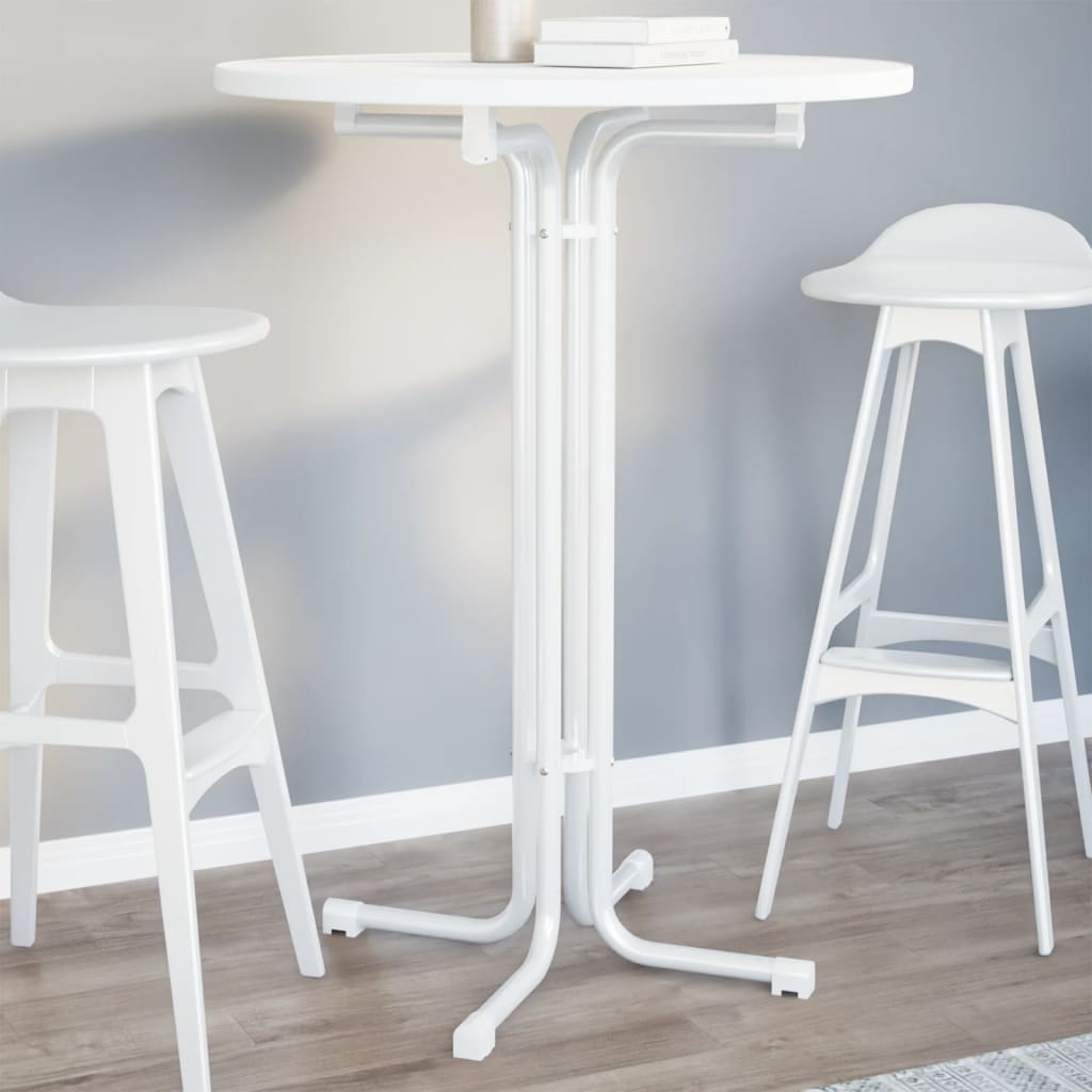 Bar Table Ø Engineered Wood And Steel