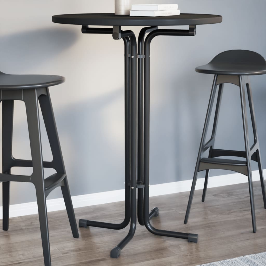 Bar Table Ø Engineered Wood And Steel