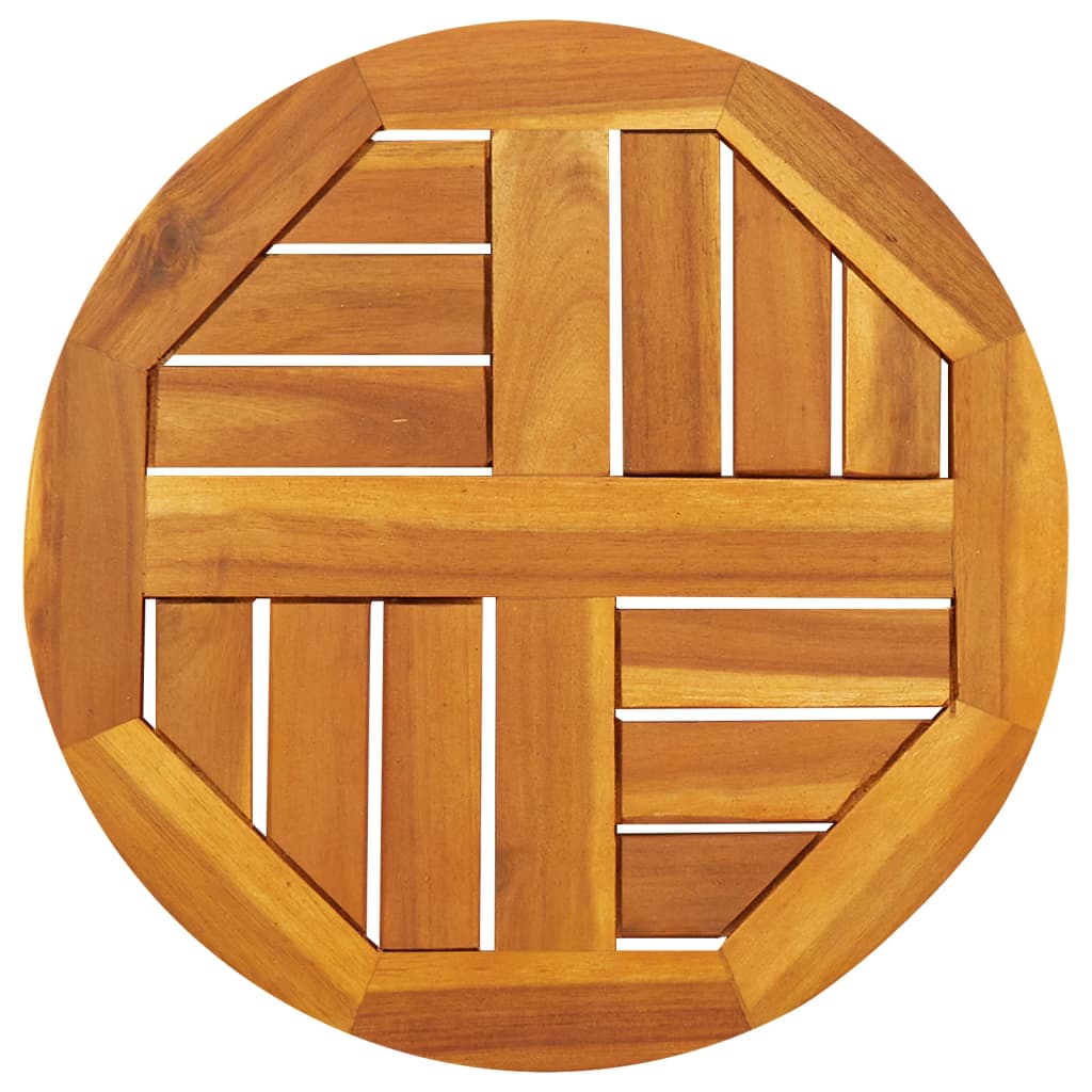 Table Top Ø50X2 Cm Solid Wood Acacia