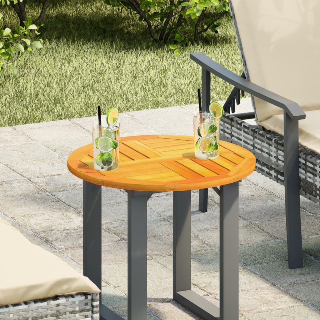 Table Top Ø50X2 Cm Solid Wood Acacia