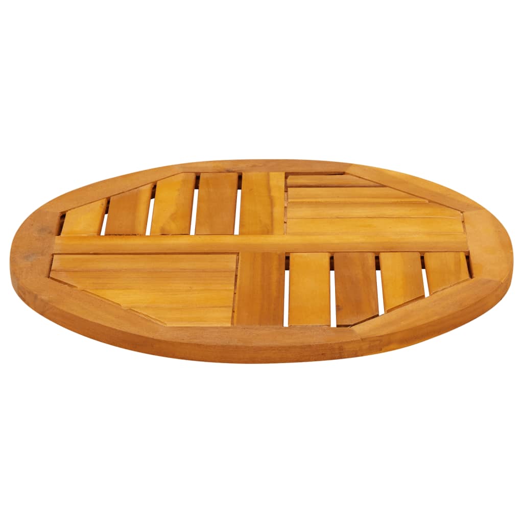 Table Top Ø50X2 Cm Solid Wood Acacia