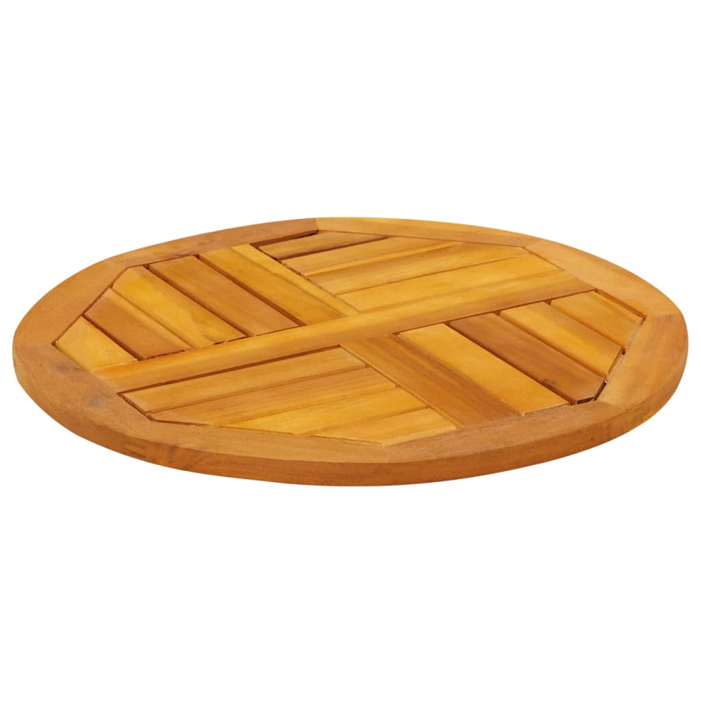 Table Top Ø50X2 Cm Solid Wood Acacia