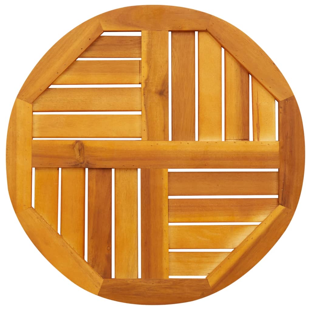 Table Top Ø50X2 Cm Solid Wood Acacia