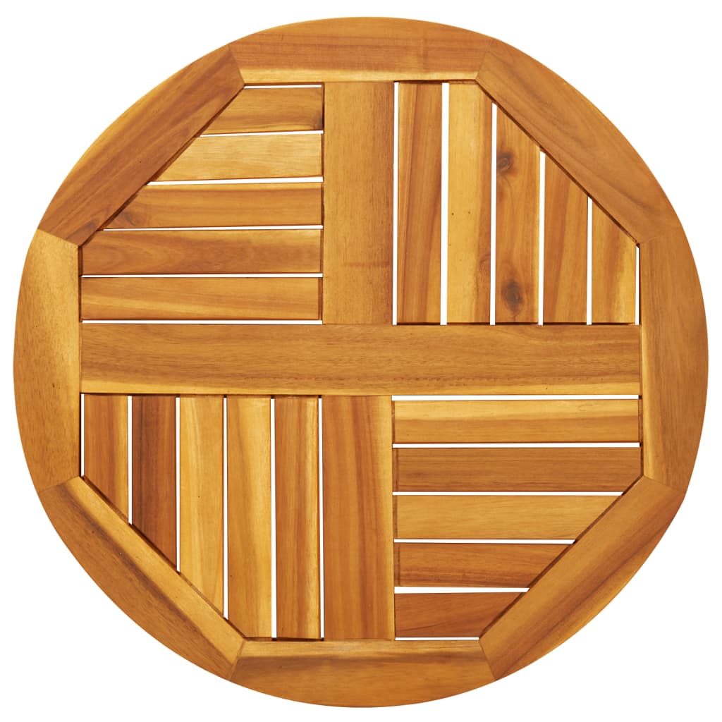 Table Top Ø50X2 Cm Solid Wood Acacia
