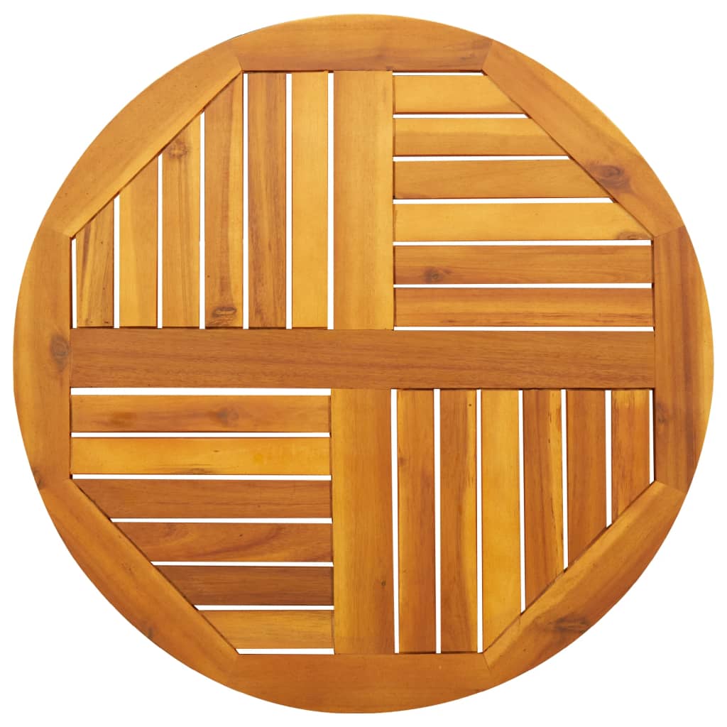 Table Top Ø50X2 Cm Solid Wood Acacia