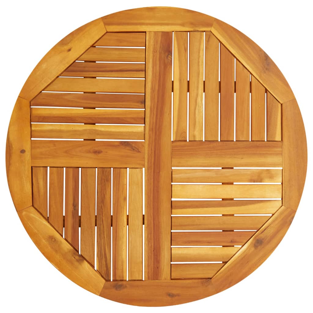 Table Top Ø50X2 Cm Solid Wood Acacia