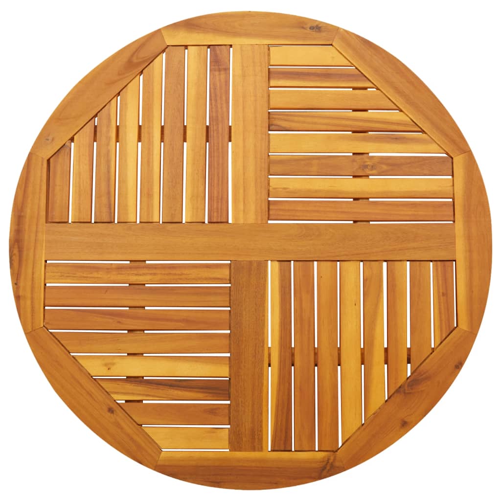 Table Top Ø50X2 Cm Solid Wood Acacia