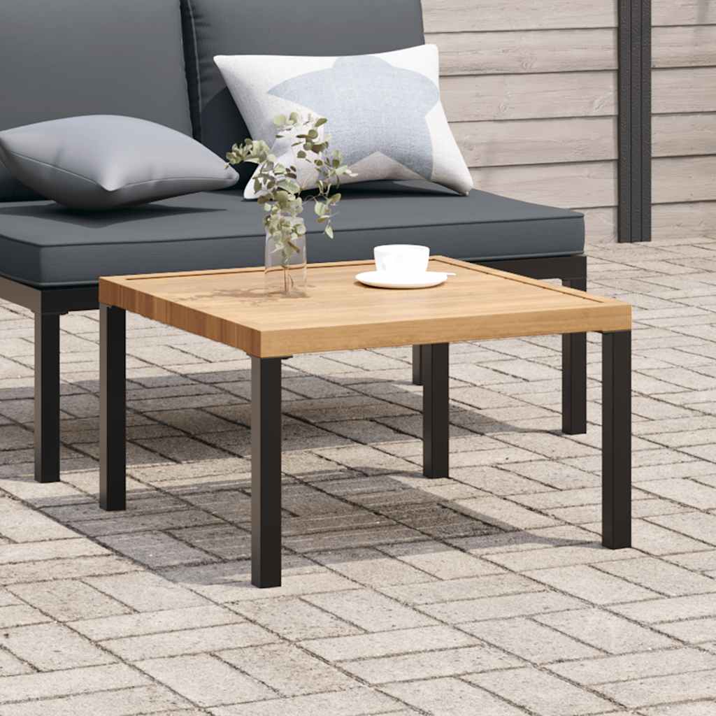 Garden Coffee Table Black 65X65X40 Cm Aluminium