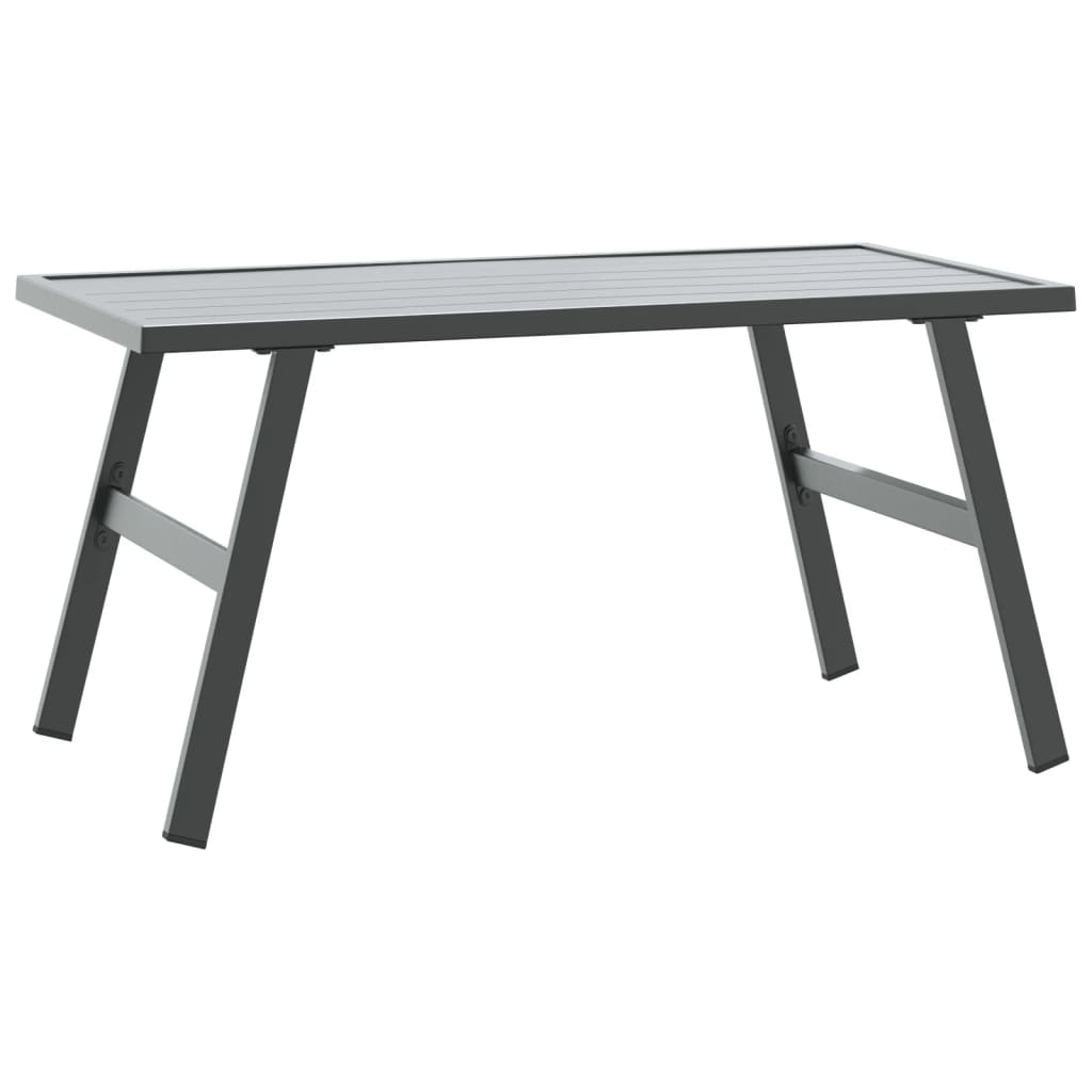 Garden Coffee Table Black 90X45X35 Cm Powder-Coated Steel