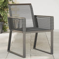 Garden Chairs 2 Pcs Black Poly Rattan