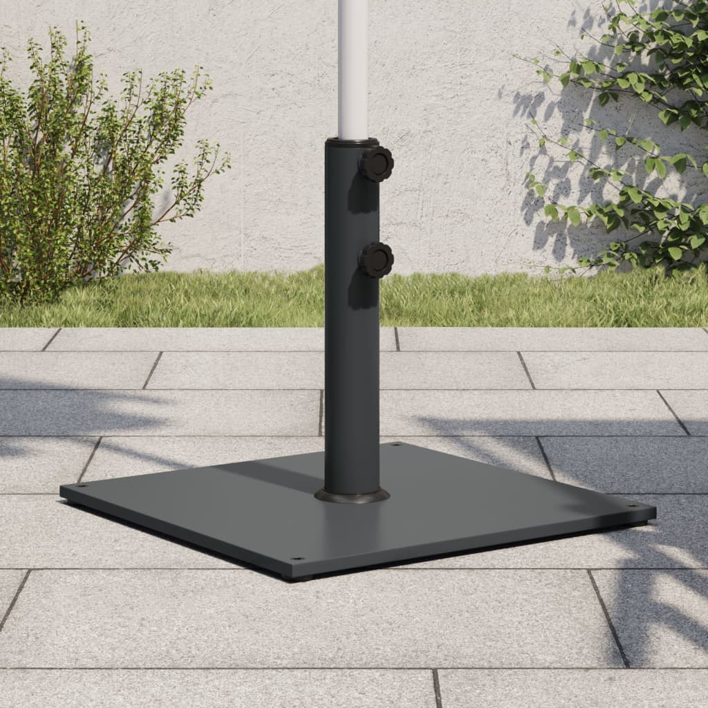 Outdoor Umbrella Bases Parasol Base Ø32/38/48 Mm Poles 17 Kg Square dark grey 43
