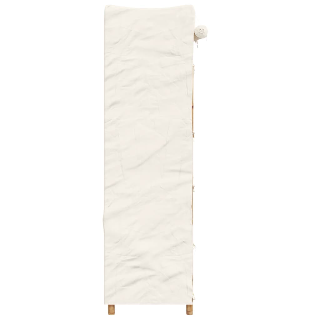 Wardrobe 110X45X170 Cm Bamboo Bamboo with a natural finish fabric (35% cotton 11