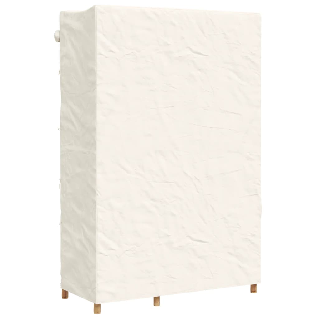 Wardrobe 110X45X170 Cm Bamboo Bamboo with a natural finish fabric (35% cotton 11