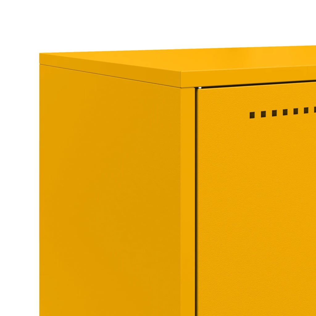 Sideboard Mustard 68.5X38.5X107 Cm Steel