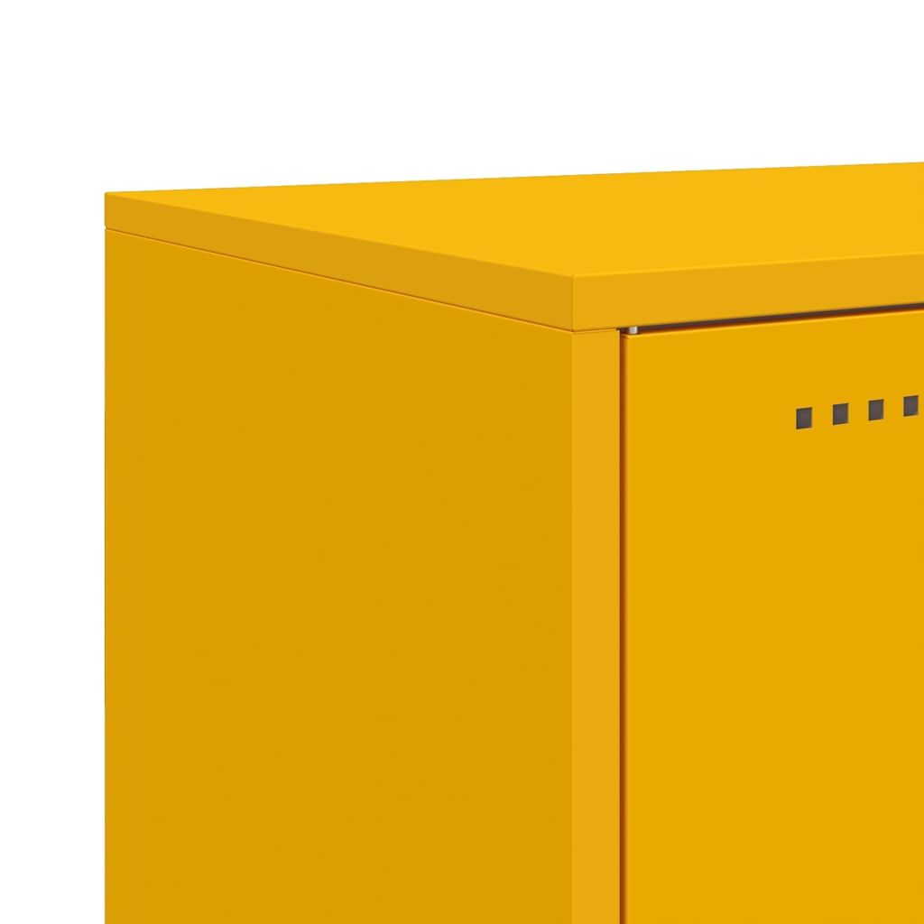 Highboard Mustard 100.5X39X107 Cm Steel