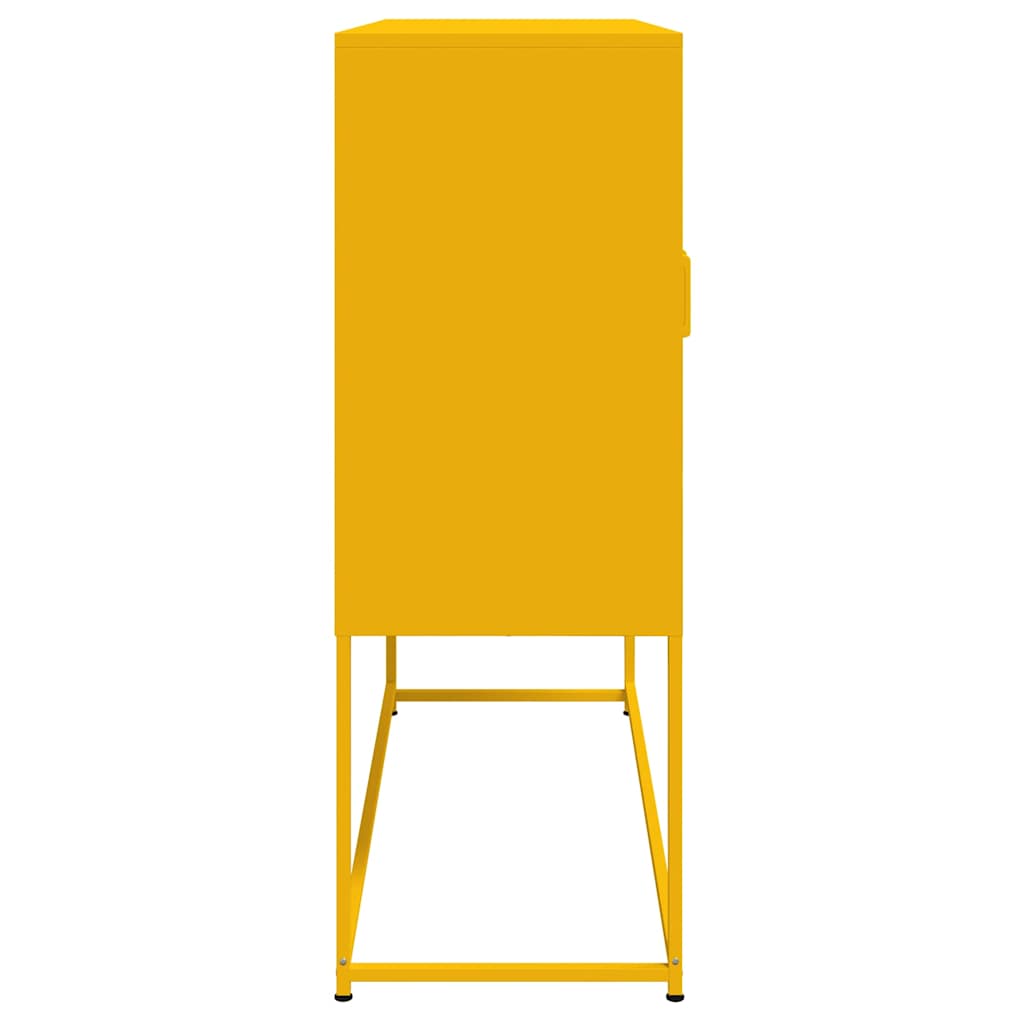 Highboard Mustard 100.5X39X107 Cm Steel