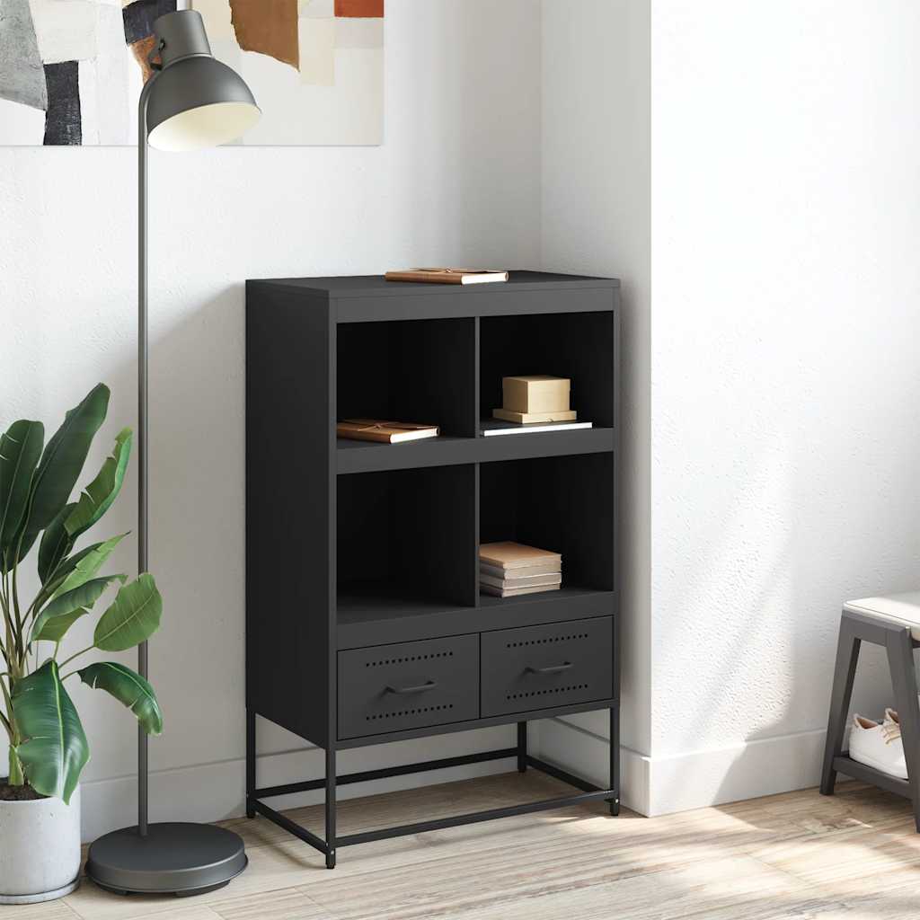 Sideboard Highboard 68.5X39X111.5 Cm Steel Black White Anthracite Green Yellow 6