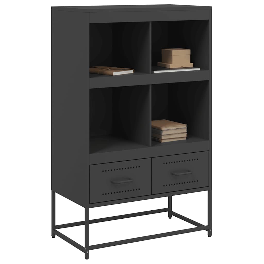 Sideboard Highboard 68.5X39X111.5 Cm Steel Black White Anthracite Green Yellow 6