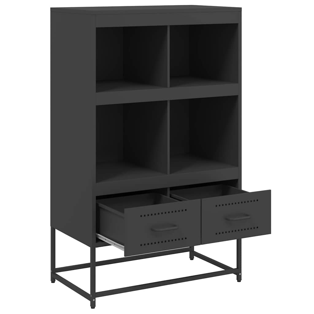 Sideboard Highboard 68.5X39X111.5 Cm Steel Black White Anthracite Green Yellow 6