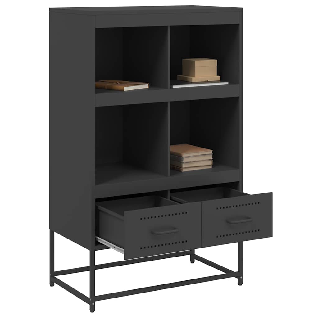 Sideboard Highboard 68.5X39X111.5 Cm Steel black white anthracite green yellow 6