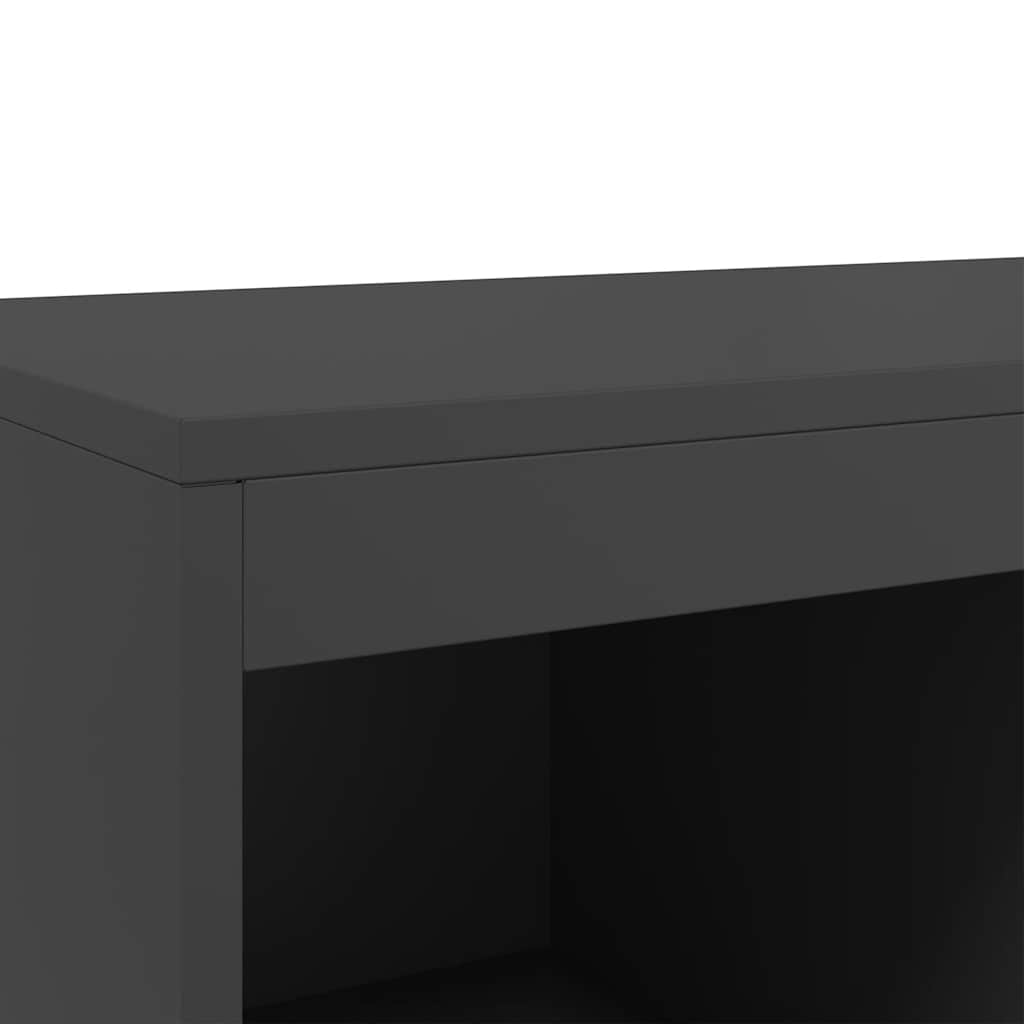 Sideboard Highboard 68.5X39X111.5 Cm Steel Black White Anthracite Green Yellow 6