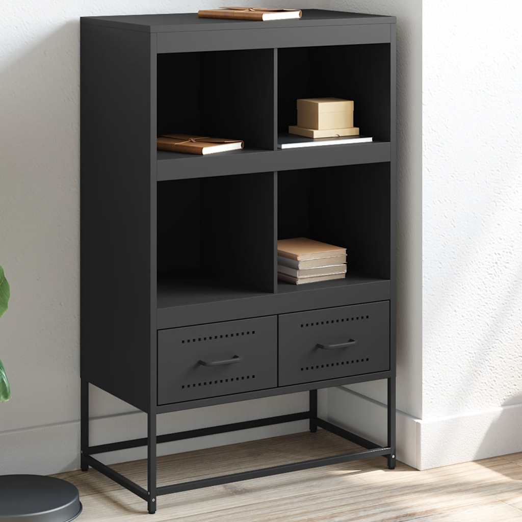 Sideboard Highboard 68.5X39X111.5 Cm Steel black white anthracite green yellow 6