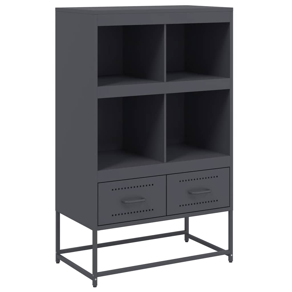 Sideboard Highboard 68.5X39X111.5 Cm Steel black white anthracite green yellow 6