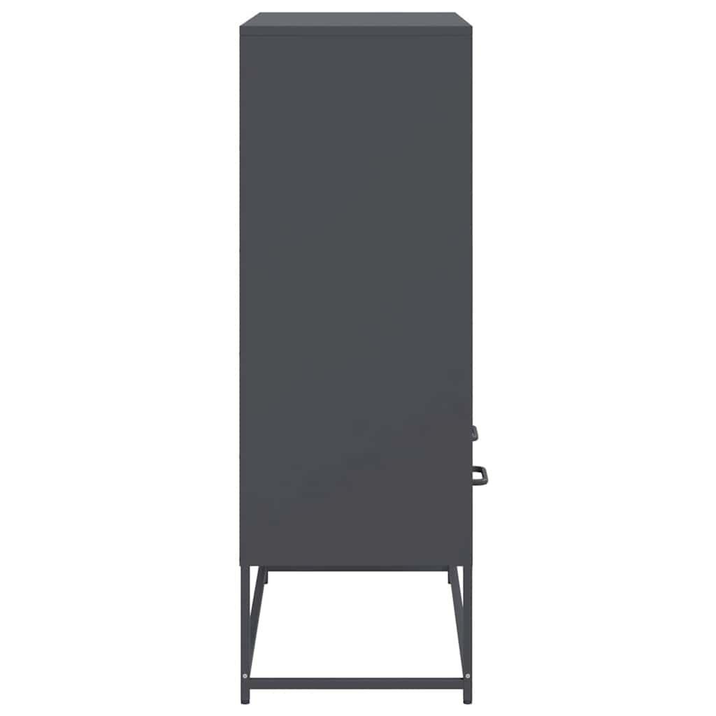 Sideboard Highboard 68.5X39X111.5 Cm Steel black white anthracite green yellow 6