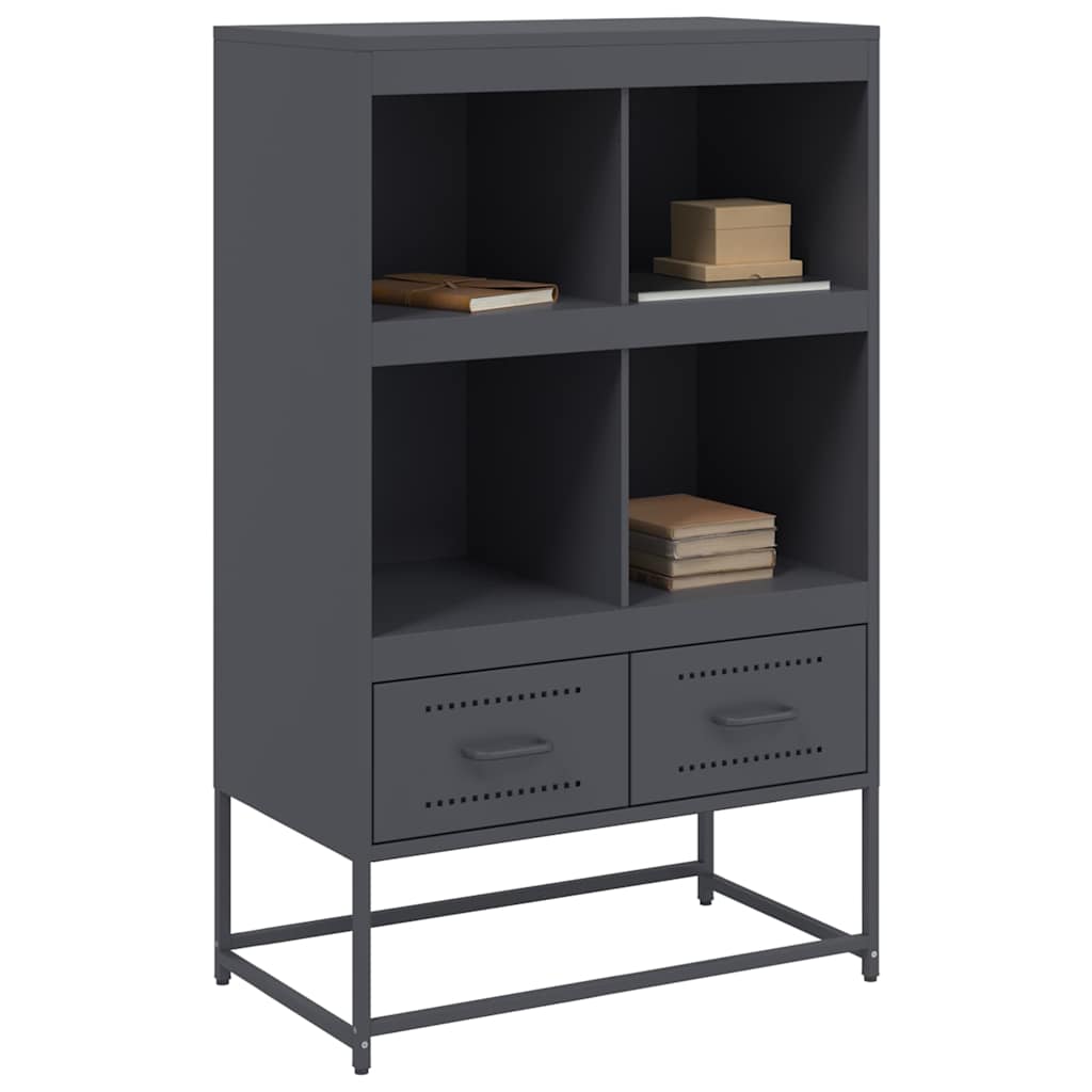 Sideboard Highboard 68.5X39X111.5 Cm Steel black white anthracite green yellow 6