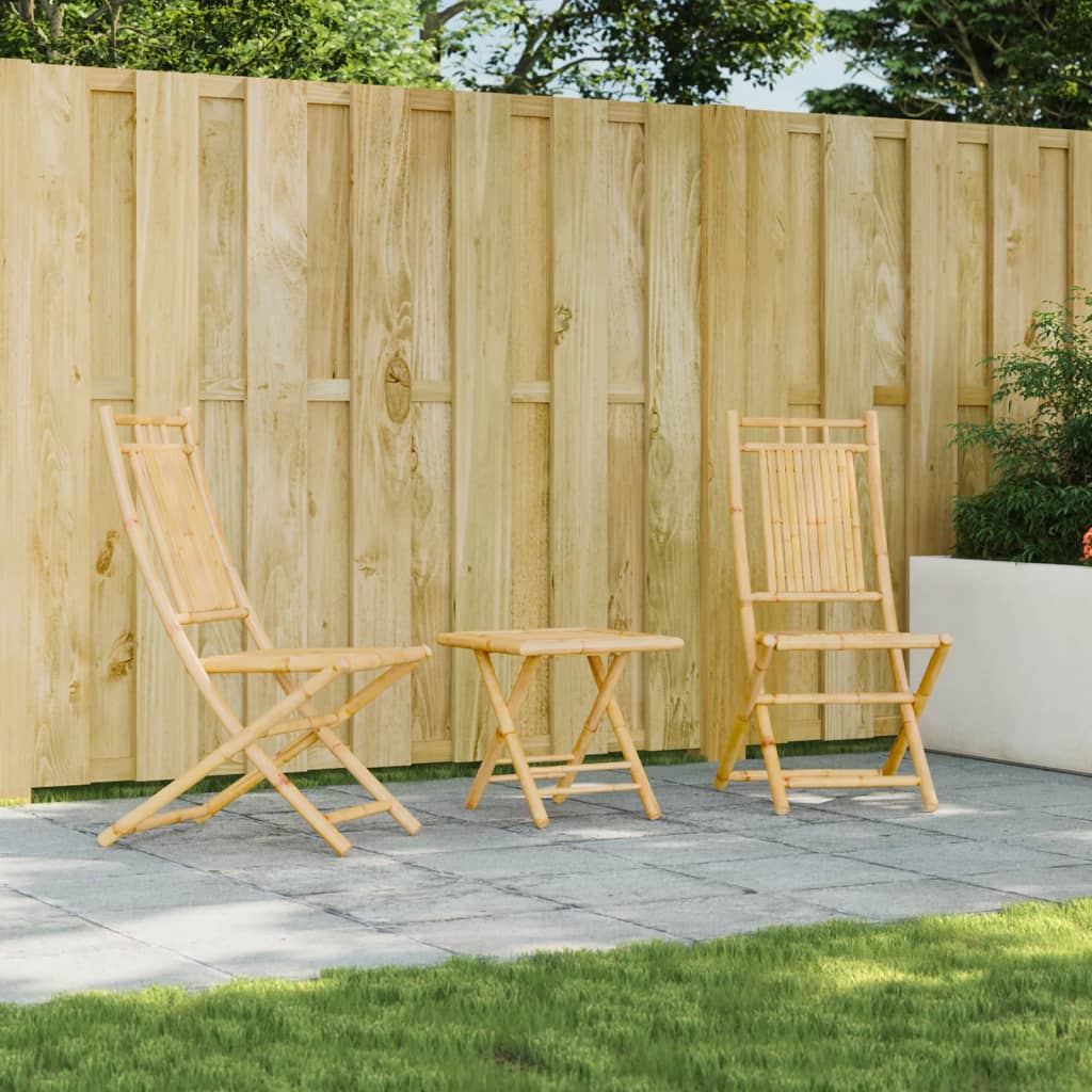 Folding Garden Chairs 8 Pcs 46X66X99 Cm Bamboo