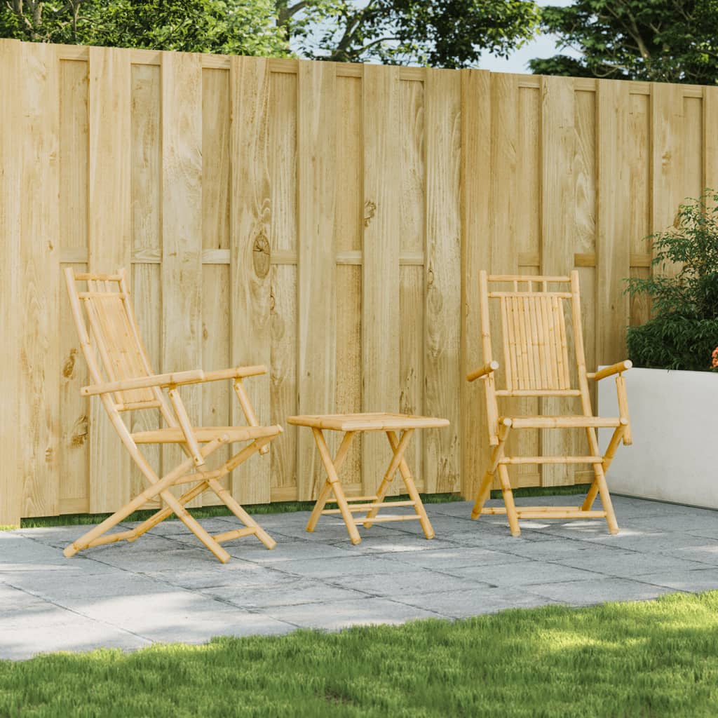 Folding Garden Chairs 8 Pcs 46X66X99 Cm Bamboo