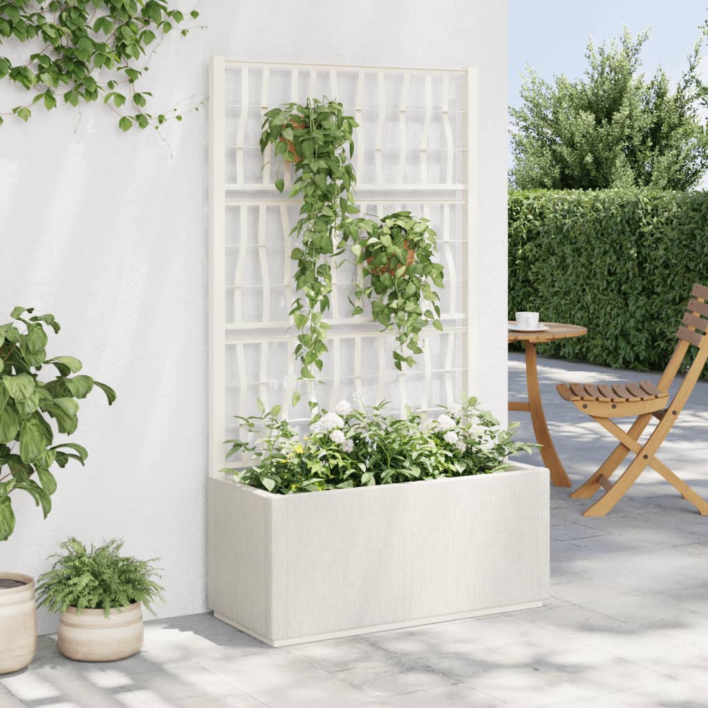 Garden Planter With Trellis Pp