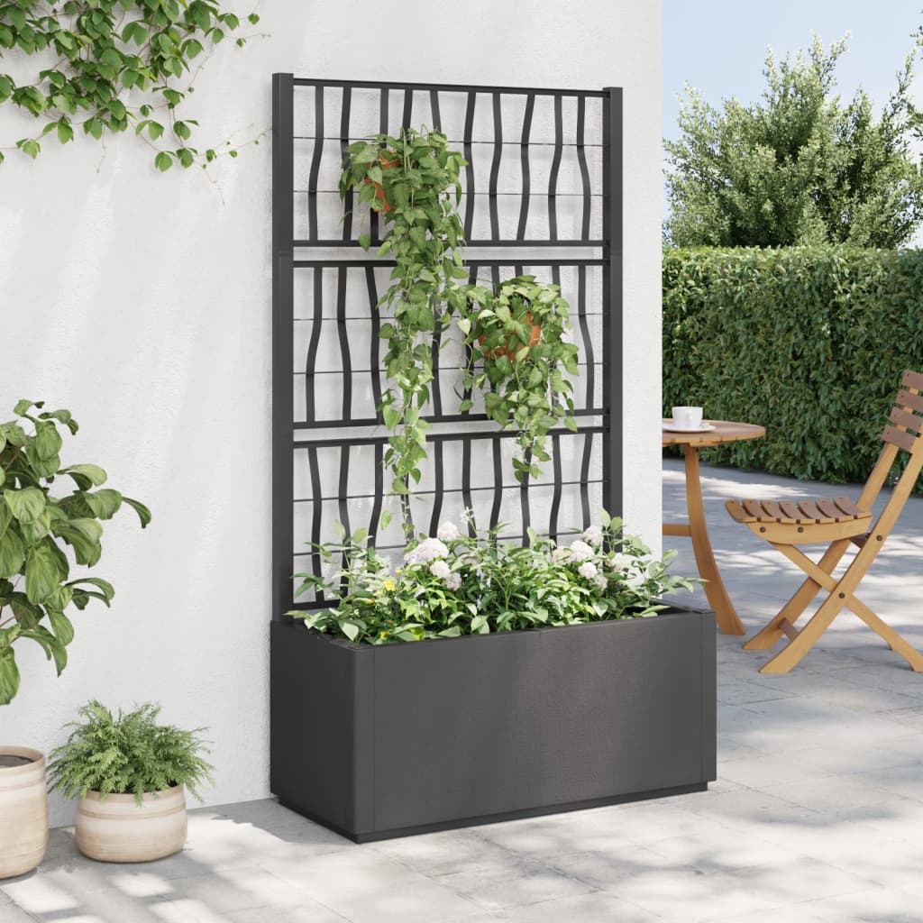 Garden Planter With Trellis Pp