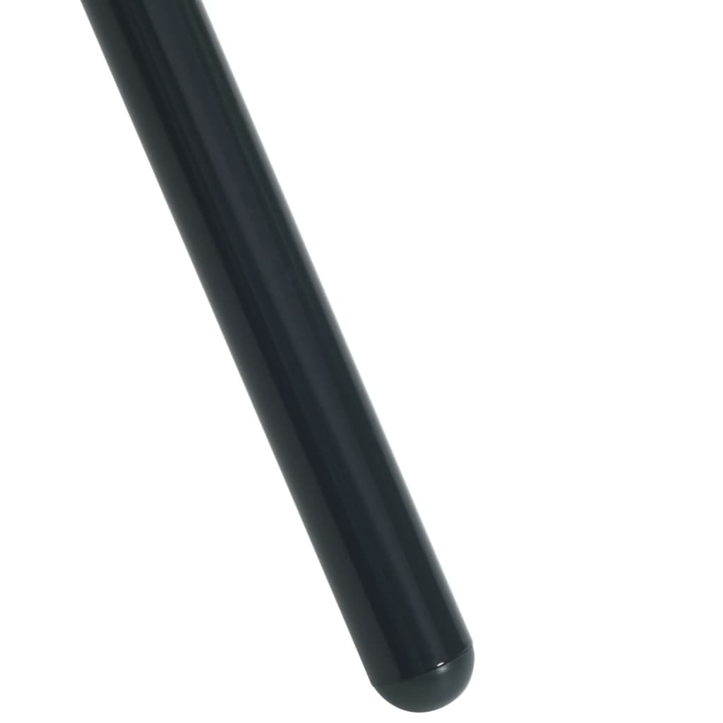Patio Table Round Anthracite Ø Powder-Coated Steel