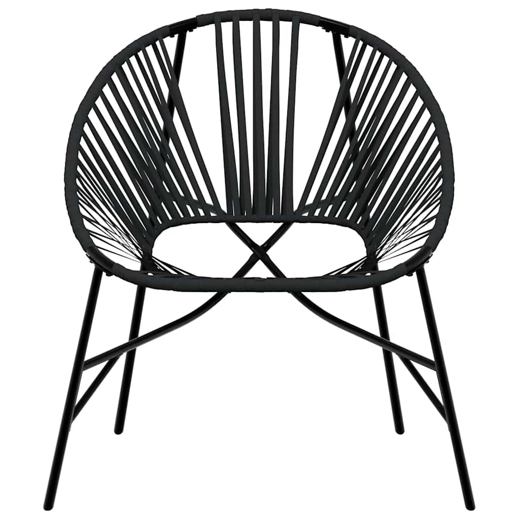 Garden Chair Set 3 Pcs Poly Rattan
