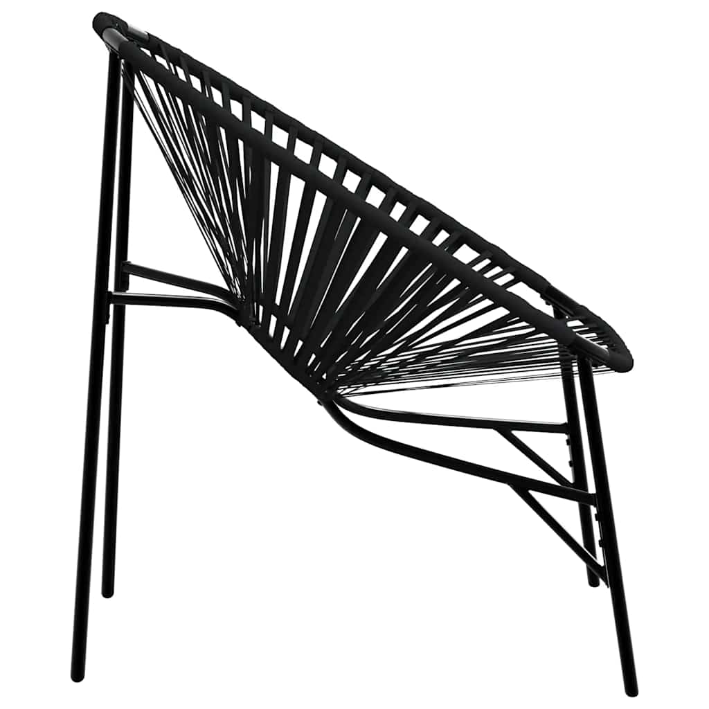 Garden Chair Set 3 Pcs Poly Rattan