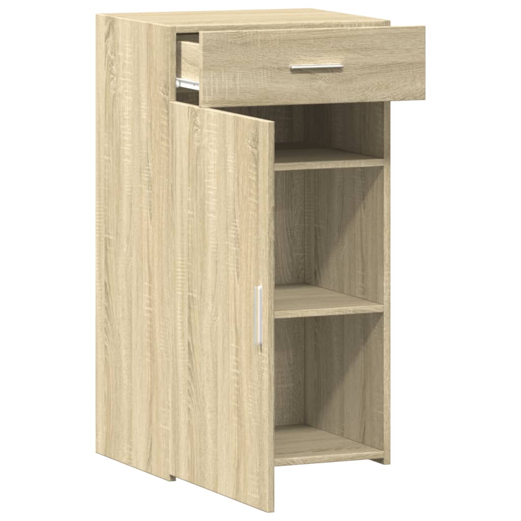 Sideboard 50X42.5X93 Cm Engineered Wood Artisan Oak Black Oak Sonoma Oak White 5