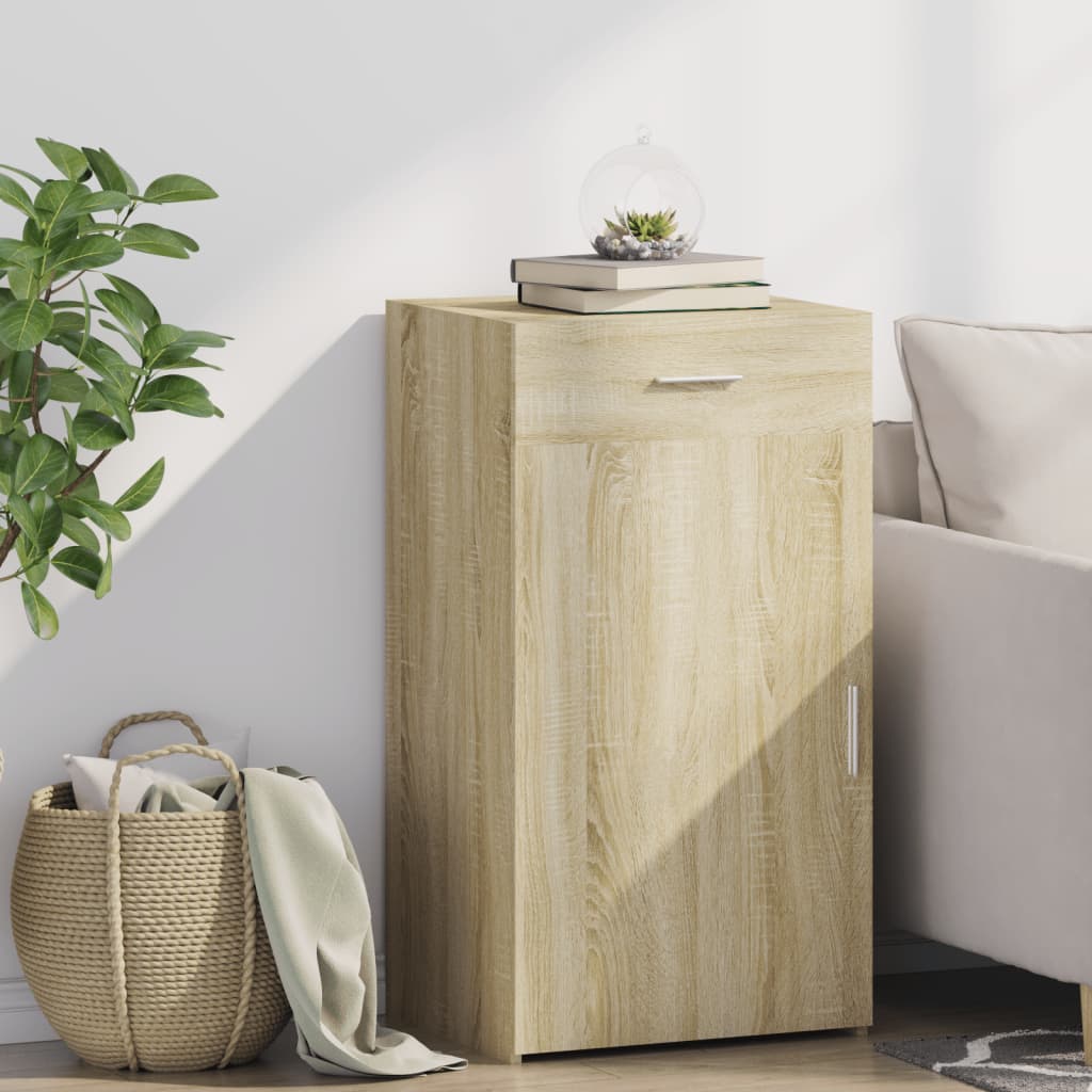 Sideboard 50X42.5X93 Cm Engineered Wood Artisan Oak Black Oak Sonoma Oak White 5