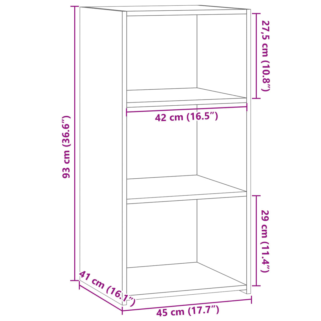 Sideboard 45X41X93 Cm Engineered Wood
