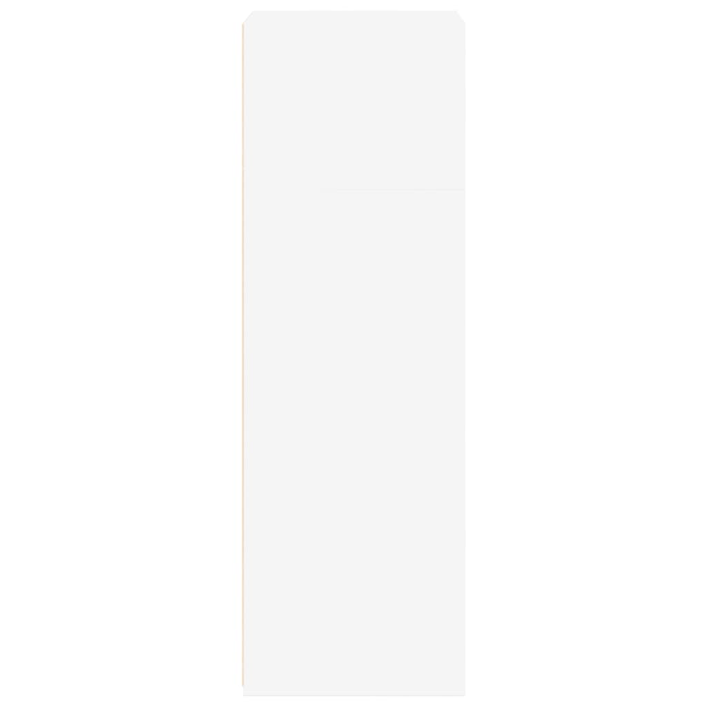 Sideboard Highboard 50X41X124 Cm Engineered Wood Smoked Oak Grey Sonoma White 50