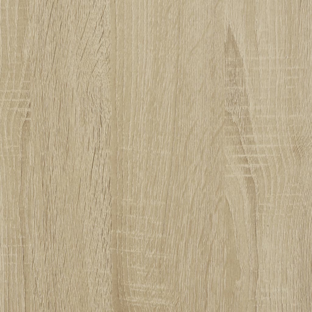 Sideboard Highboard 50X41X124 Cm Engineered Wood Smoked Oak Grey Sonoma White 50