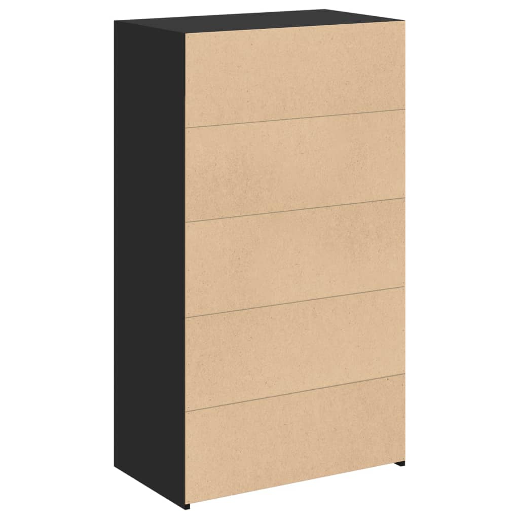 Sideboard Highboard 70X41X124 Cm Engineered Wood Smoked Oak Sonoma Oak Brown Oak