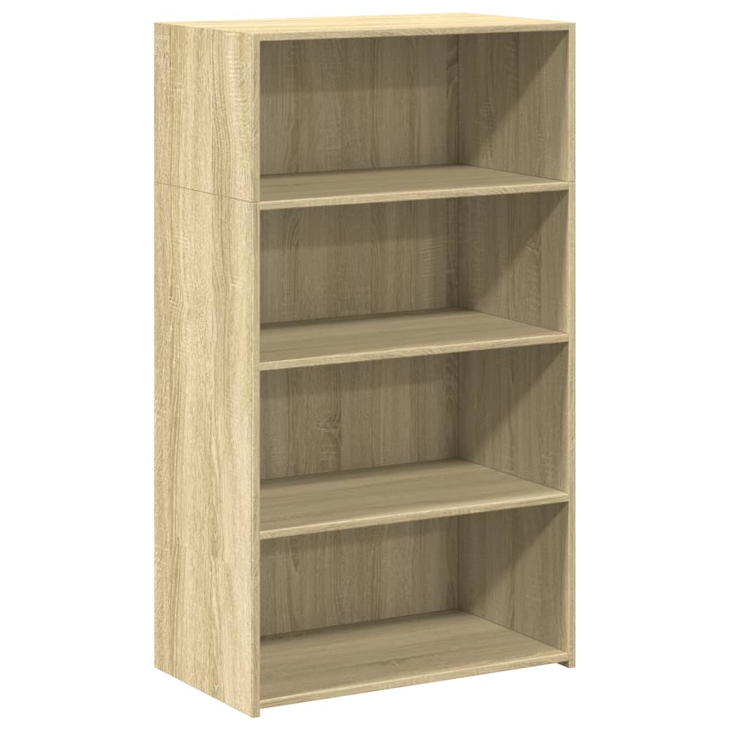 Sideboard Highboard 70X41X124 Cm Engineered Wood Smoked Oak Sonoma Oak Brown Oak