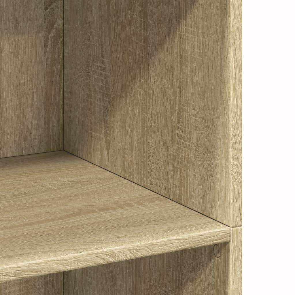 Sideboard Highboard 70X41X124 Cm Engineered Wood Smoked Oak Sonoma Oak Brown Oak