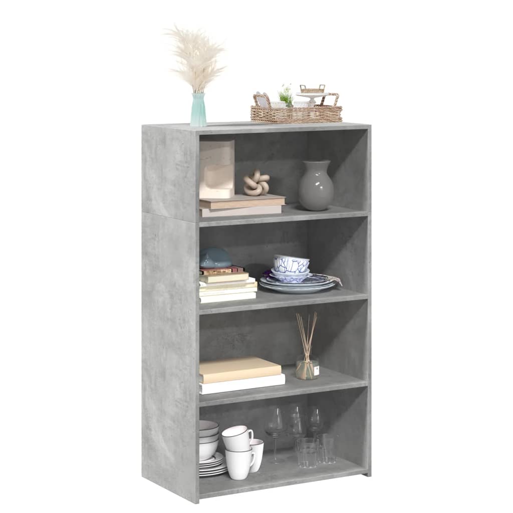 Sideboard Highboard 70X41X124 Cm Engineered Wood Smoked Oak Sonoma Oak Brown Oak